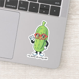 Adesivo Eu sou tipo um grande Dill   óculos solares para v