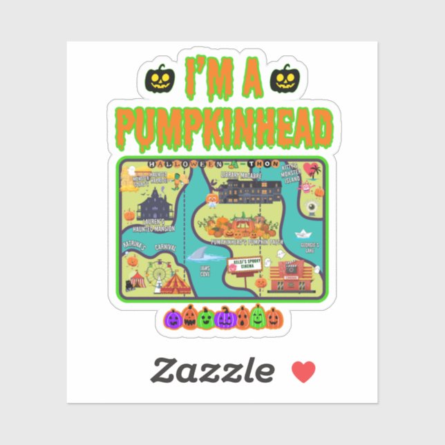 Adesivo Eu sou um palito de mapa de caranguejo (Folha)