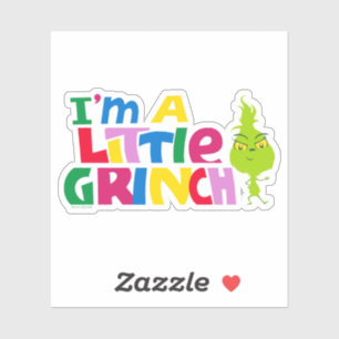 Adesivo Eu sou um pequeno Grinch gráfico colorido