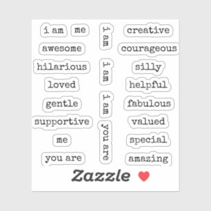 Adesivo Eu sou uma afirmação motivacional