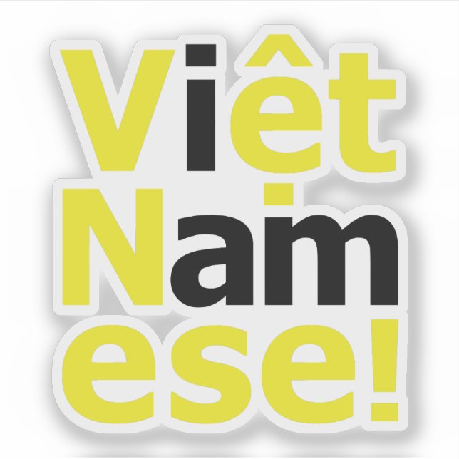 Adesivo eu sou Viet Namese! (Frente)