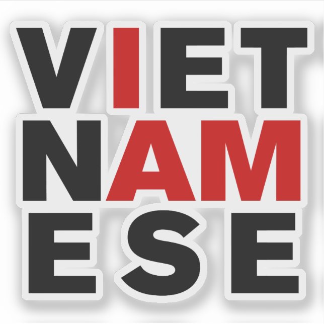 ADESIVO EU SOU VIETNAMESE (Frente)