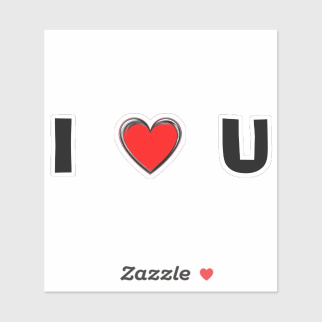 ADESIVO EU TE AMO "ARTE CARDÍACA" (Folha)