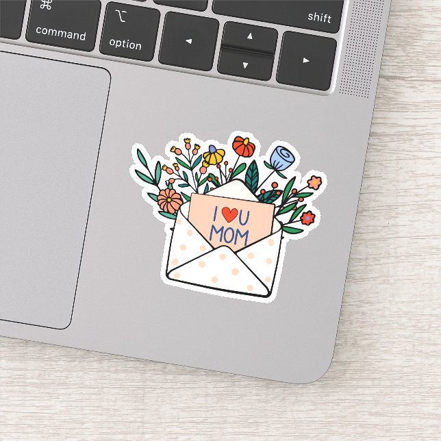 Adesivo Eu te amo mãe (Detalhe)
