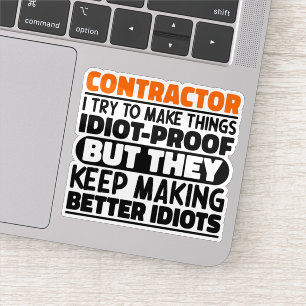 Adesivo Eu Tento Fazer Coisas Engraçadas