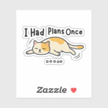 Eu Tinha Planos Uma Vez Gato Preguiçoso Engraçado