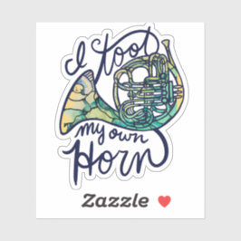 Adesivo Eu toquei na minha própria classe de Banda do Corn