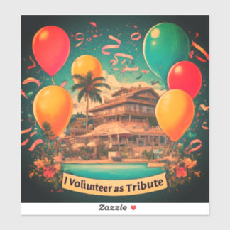 Adesivo Eu Voluntário como Tributo
