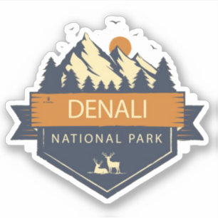 Adesivo "EUA: 2020/hoje Alasca - Parque Nacional DENALI