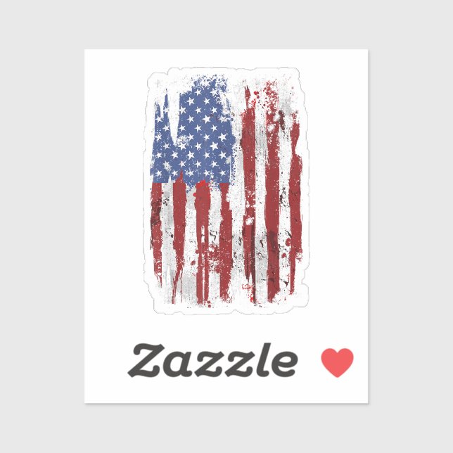 Adesivo EUA Flag American Flag United States of America 4t (Folha)