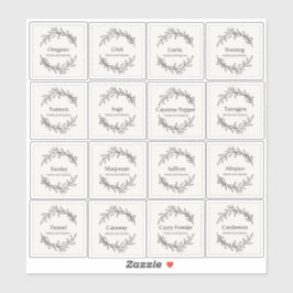 Adesivo Eucalyptus Kitchen Culinary Herbs Script 2