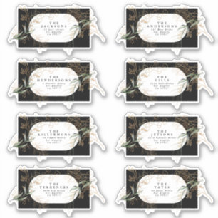 Adesivo Eucalyptus Wedding Address