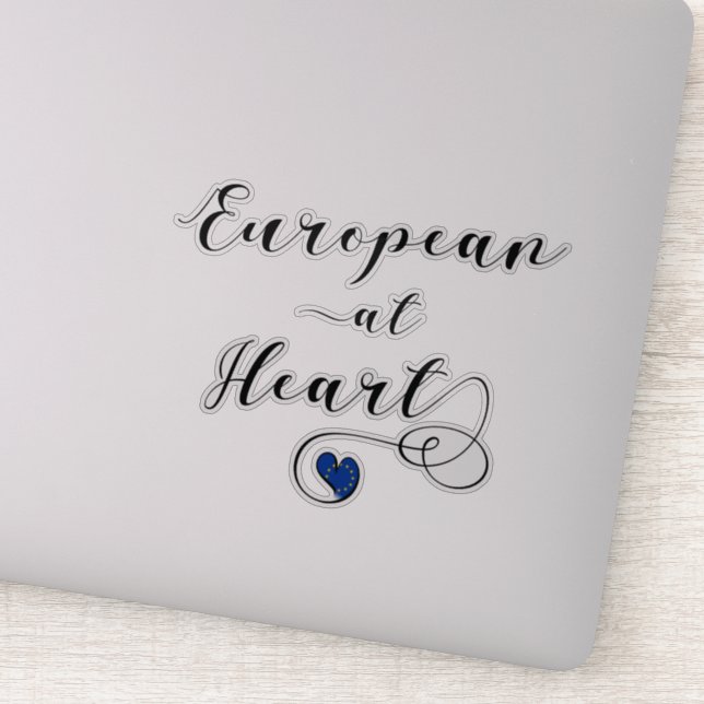 Adesivo Europa no Coração, Europa, Eurofilia (Detalhe)