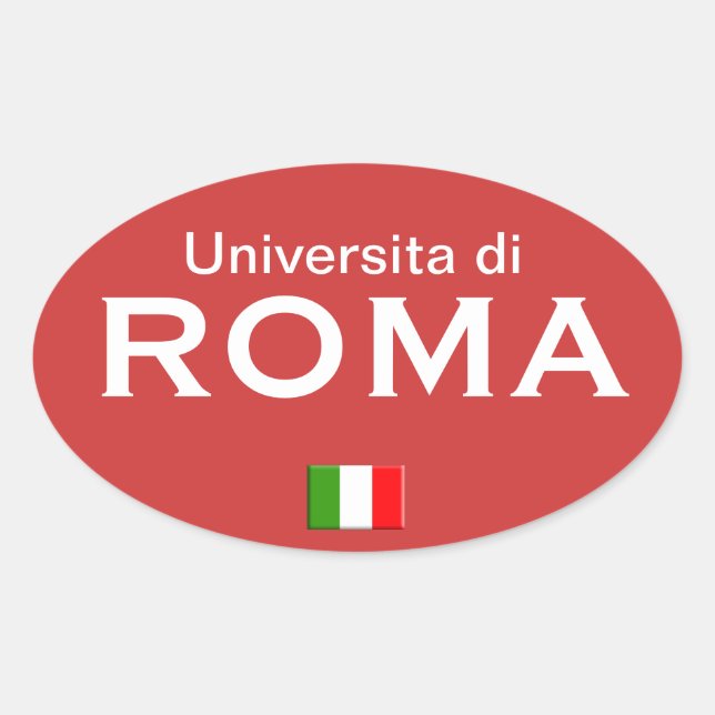 Adesivo Europeu da Universidade de Roma (Frente)