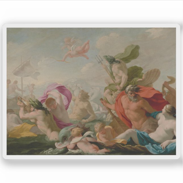 Adesivo Eustache - Deuses Marinhos Pagando Homenagem ao Am (Frente)