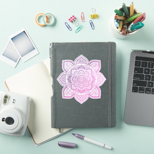 Adesivo Everbloom Mandala Custom-Cut Vinyl Sticker (Capa para iPad)