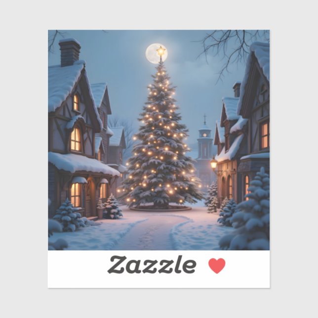 Adesivo Evergreen Glow - Square Vinyl Sticker (Folha)