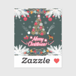 Adesivo Evergreen Joy do Natal