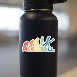 Adesivo Evolução do Pickleball Nome Personalizado