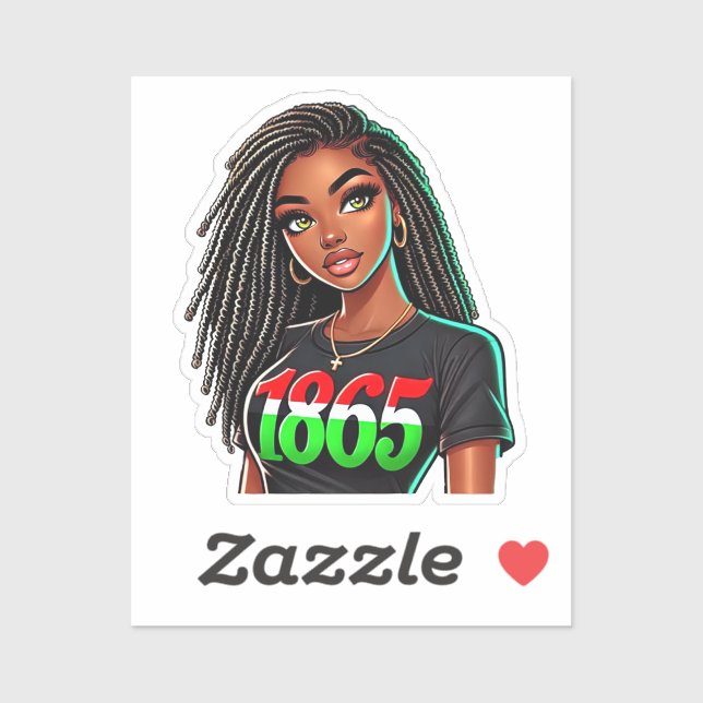 Adesivo Excelência negra em 1865