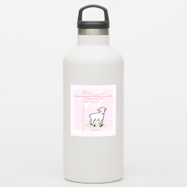 Adesivo Excelente Avô Baptism Garota Rosa