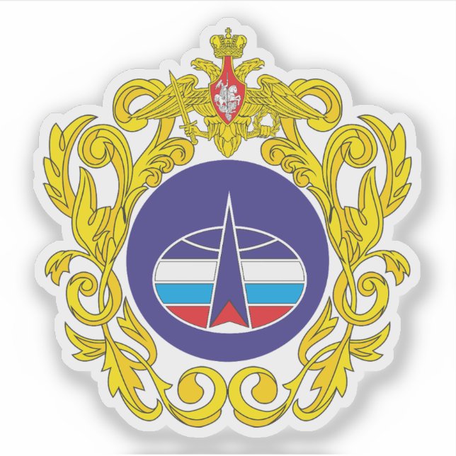 Adesivo Excelente emblema das forças espaciais russas (Frente)