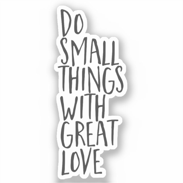 Adesivo Excelente Love Inspiration quote black white vinyl (Frente)