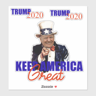 ADESIVO EXCELENTE TRUMP 2020 KEEP AMERICA