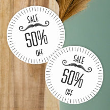 Adesivo exclusivo de promoção de loja negra