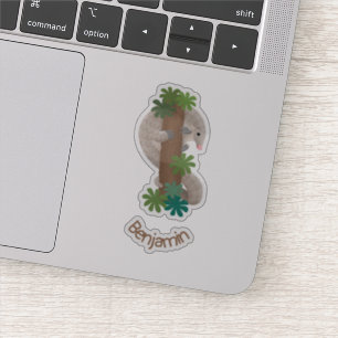 Adesivo Exemplo de tamanduá de pangolim feliz e bonito