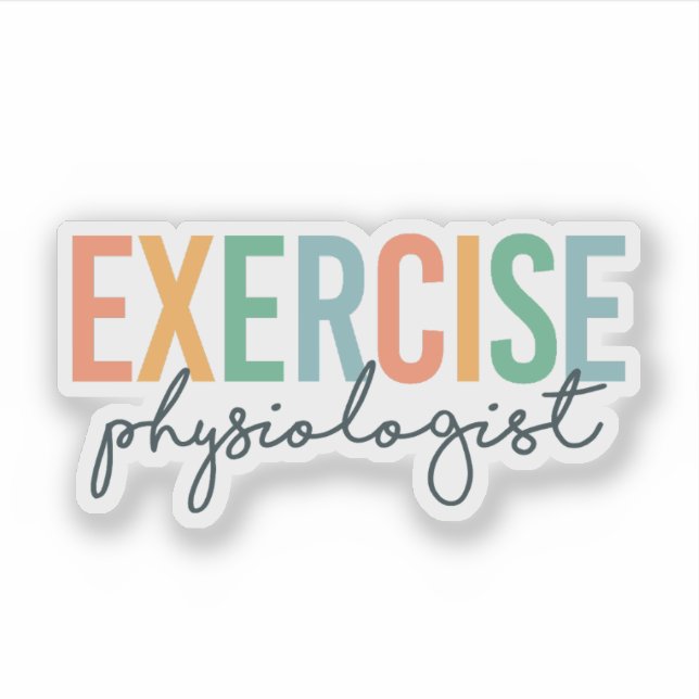 Adesivo Exercise Physiologist – Exercise Physiology (Frente)