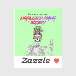 Adesivo Exhausted Moms Club - Sticker