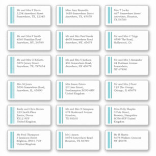 Adesivo Expedição de Endereço de Nome Individual da Linha