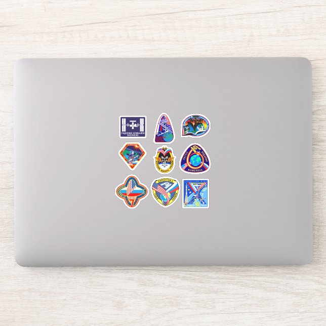 Adesivo Expedição de Estação Espacial Internacional ISS-01 (Computador)