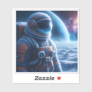 Adesivo Exploração de Paisagem de alienígenas no amanhecer