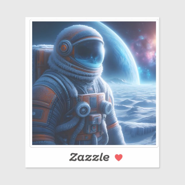 Adesivo Exploração de Paisagem de alienígenas no amanhecer (Folha)