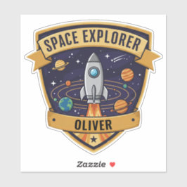 Adesivo Explorador Espacial Futuro
