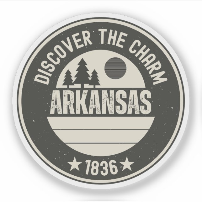 Adesivo Explore Arkansas - Designs para Cada Amante (Frente)