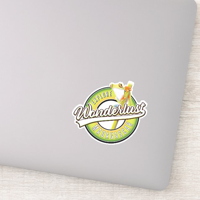 Adesivo Explore Madagáscar maravilhosamente (Detalhe)