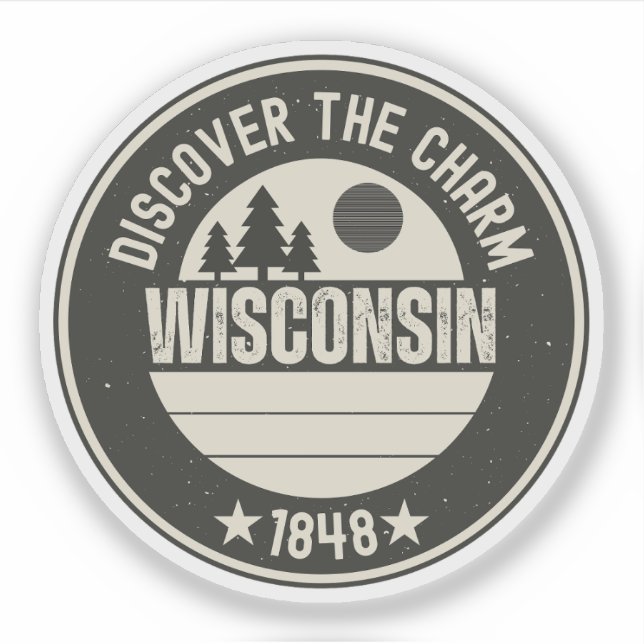 Adesivo Explore Wisconsin - Designs para cada passo (Frente)