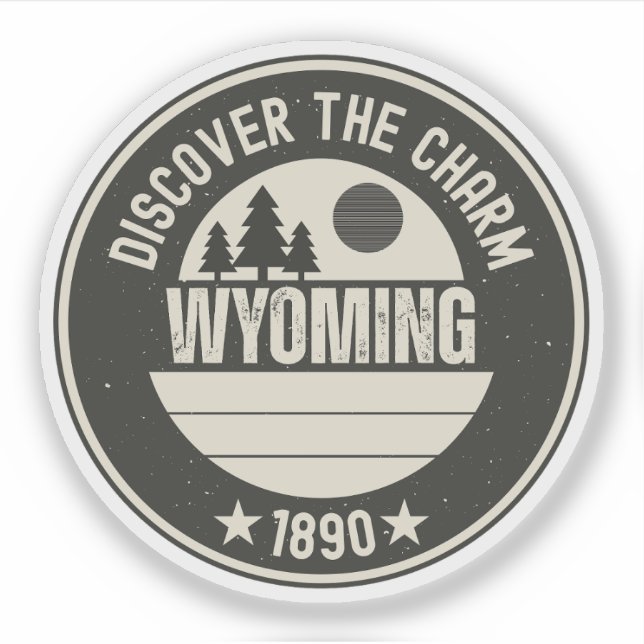 Adesivo Explore Wyoming - Designs para Cada Amante (Frente)