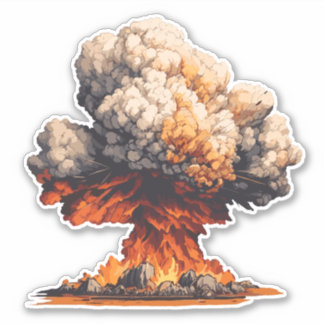 Adesivo Explosão nuclear