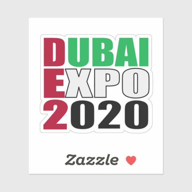 Adesivo exposição dubai 2020 (Folha)