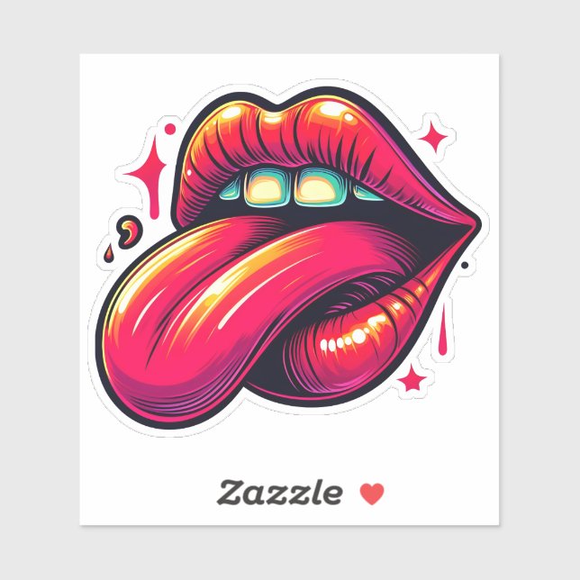 Adesivo Expressão vibrante da motivação (Folha)