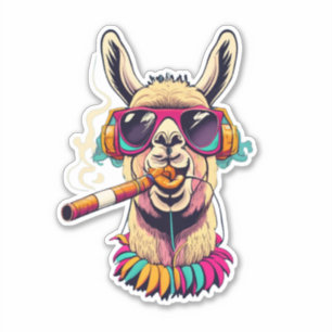 Adesivo Expresse-se com o Llama Vinyl Stickers