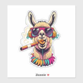 Adesivo Expresse-se com o Llama Vinyl Stickers