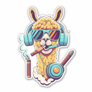 Adesivo Expresse-se com o Llama Vinyl Stickers