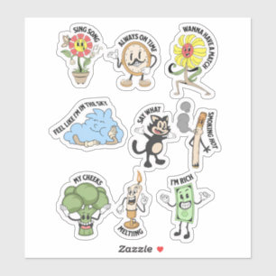 Adesivo Expresse-se em Kawaii! Caráter divertido