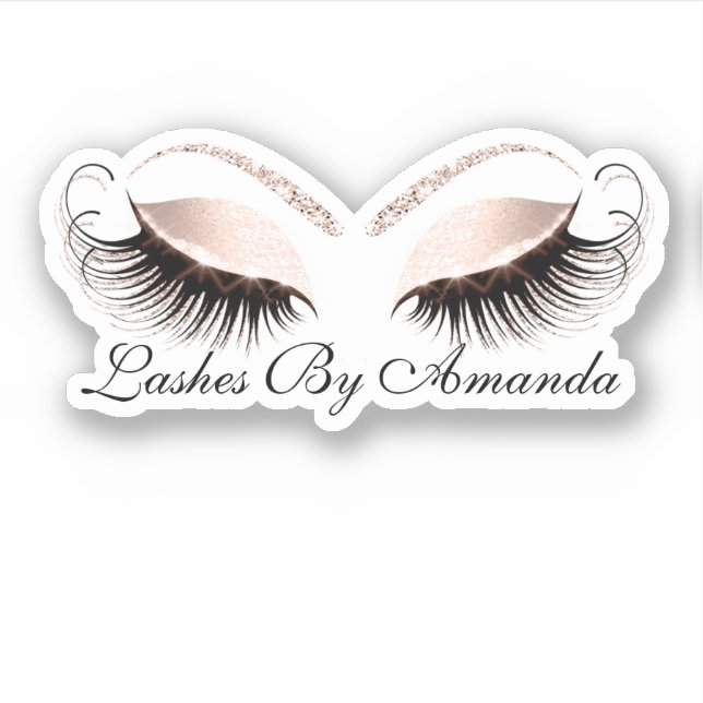 Adesivo Extensão das Lashes do Artista de Makeup Dourado r (Frente)