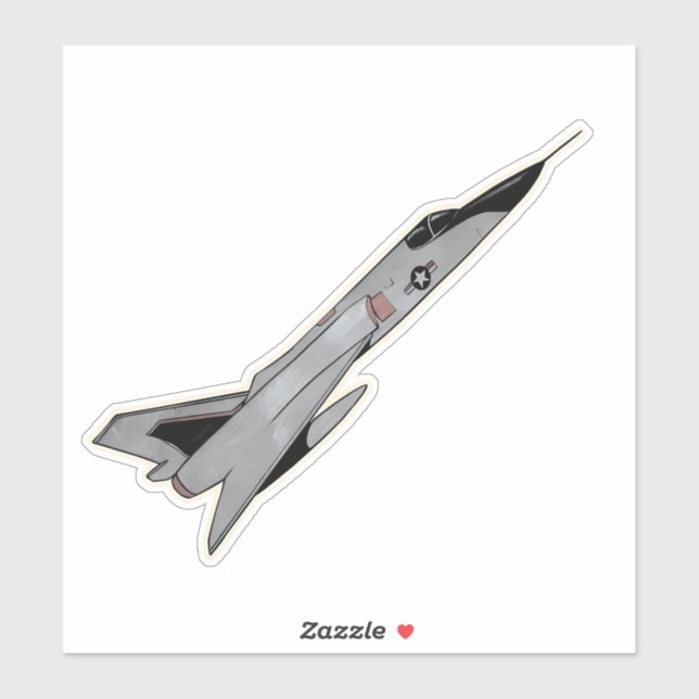 Adesivo F-106 Delta Dart, Aeronaves Interceptor (Folha)